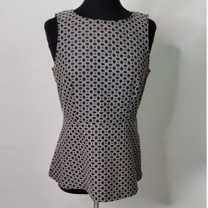 Banana Republic Peplum Print Peplum Tank Top (Sz8)